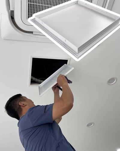 Aluminum Access Panel for Ceiling Inspection Durable Flush Mount Inspection Door Plumbing Service Cover Plate Toilet Maintenance Access Hatch 500x500 mm.