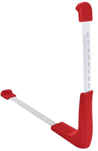Teleskopierbar Schuhmessgerät, 110-320mm Schuhmesslineal zum Messen der Schuhgröße, Tragbar Schuhgrößen Fußmessgerät, Fuß- und Innenschuhmessgerät, Schuhgrößenmesser für Kinder Erwachsene Füße