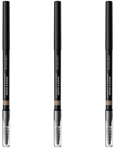 Catrice Shape & Shade Brow Pencil Waterproof, Augenbrauenstift, Nr. 020, Braun, langanhaltend, definierend, vegan, wasserfest, ohne Mikroplastikpartikel, Nanopartikel frei, 3er Pack (3x0.35g)