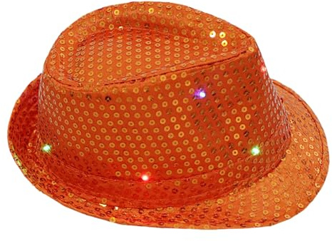 Paillettenhut Herren Glitzer Partyhüte Kopfbedeckung Disco Outfit Erwachsene Unisex Glitzer-Jazz-Mütze Zylinder Hut Silvester Deko Fasching Karneval Kostüm Themenparty Mottoparty Glanzhut Glitzerhut