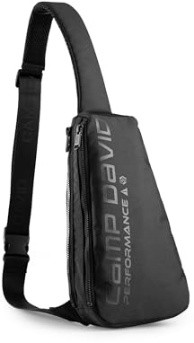 Camp David Herren Sling Bag mit Folienprint Black, None