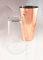 Copper Pro Boston Cocktail Shaker 28oz Tin and Glass Set