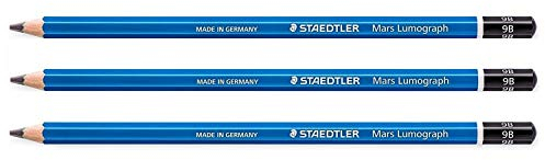 Staedtler Farbstifte, 3Stück Papier März Lumograph 100Mine 2mm blau 9B