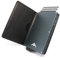 Stealth Wallet Porte Carte Bancaire RFID pour Homme - Porte-Cartes De Crédit avec Mécanisme Pop Up et Boîte Cadeau - Portefeuilles de Crédit Aluminium Minces (Aluminium Gris, Cuir Noir)