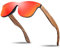 KITHDIA Holz Sonnenbrillen Herren und Damen Polarisierte Sonnenbrille mit Holzbügeln/UV400-Schutz