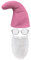 Alsino Zwerg Kostüme Fasching Zwergenmütze Zipfelmütze Spielzeug One Size Größe für Erwachsene mit weißem Bart und Brille KH-304 (pink)