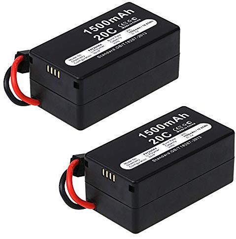 subtel 2X Ersatzakku - Ersatz Akku für Parrot AR.Drone 1.0 / AR.Drone 2.0 Elite & Power Edition Fernbedienung - Fernsteuerung Zusatzakku 1500mAh, Batterie
