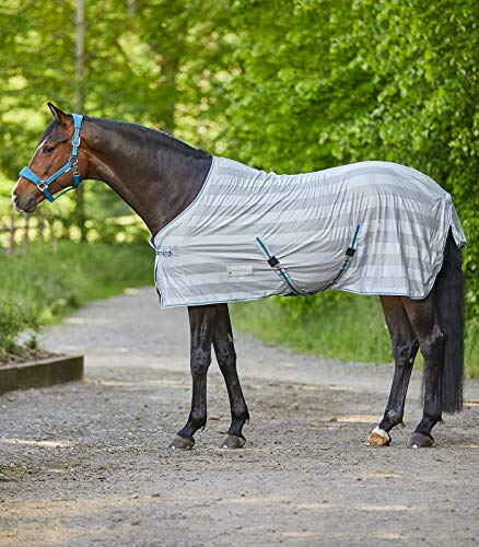 Fliegendecke für Pferde, Pony, Shelands, Silbergrau, 145 cm