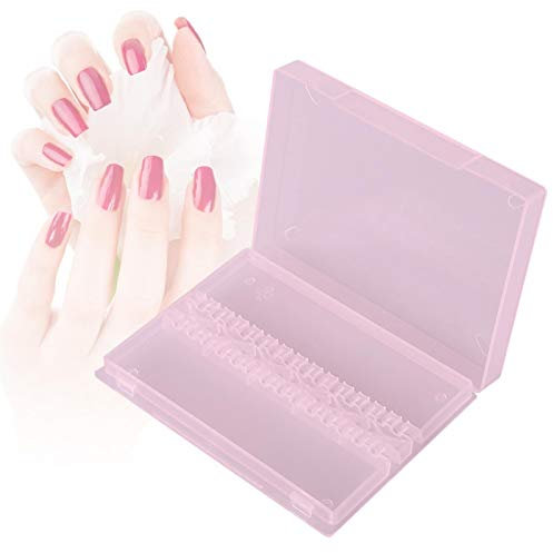 Nail Drill Bit Case Nail Art Display Box Nail Drill Bit Storage for Manicure Polishing for Beauty Salon (Pink)