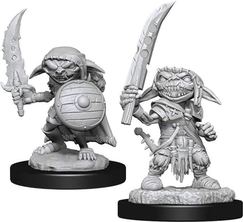 Dungeons & Dragons Pathfinder Battles Deep Cuts Unpainted Miniatures - Goblin Fighter Male (6 Units)