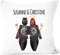 SpecialMe® Kissen-Bezug Beste Freundin personalisierbares Geschenk mit Namen Freundschaft Best Friends weiß 40cm x 40cm