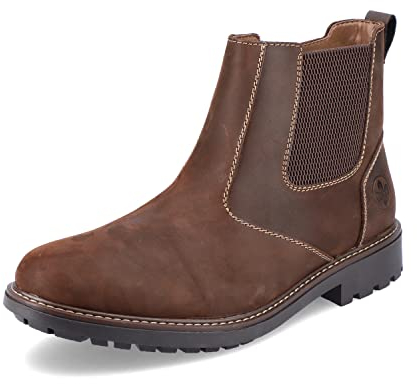 Rieker Herren F4662 Chelsea-Stiefel, braun, 43 EU