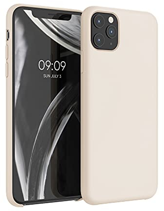 kwmobile Case Compatible with Apple iPhone 11 Pro Max Case - TPU Silicone Phone Cover with Soft Finish - Cream