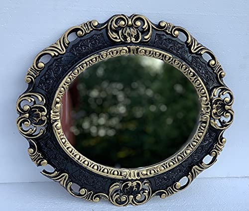 artissimo Bilderrahmen 24x30cm Fotorahmen Bilderrahmen Barock Oval SCHWARZ GOLD OHNE GLAS Antik 45x38 Prunk Rokoko 3045SG