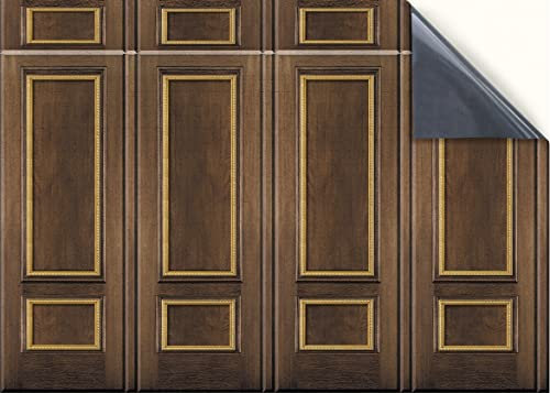 Stick & Go Repositionable Self Adhesive Dolls House Wallpaper 1:12 Scale (1 Sheet) - Feature Wall/Vintage Framed Panelling - No. 183