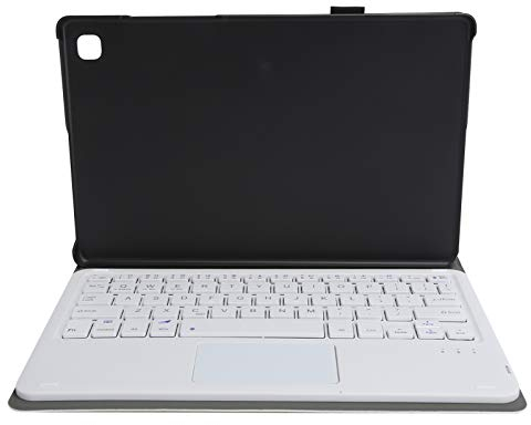 Clavier Bluetooth avec Protection, Ultra Fin Amovible Clavier sans Fil avec Pavé Tactile Housse en Cuir pour Tab A7 T500 / T505 Tablette(Or)