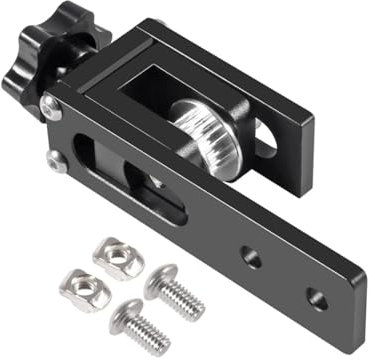 AEDIKO Upgrade 2020 Profile X-axis Synchronous Belt Stretch Straighten Tensioner for Creality Ender-3/Ender3 Pro/Ender3 V2/CR-10/ CR-10 V2/ CR-10 V3/CR-20 Pro 3D Printer Parts (Black)
