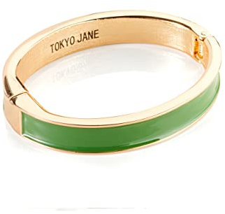 Tokyo Jane Armreif Sophie 2 Kale Green-Gold One Size Epoxy Paint Durchmesser 7cm Breite 1,2cm