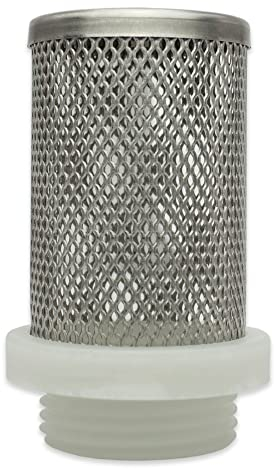 Saugkorb für Rückschlagventile Edelstahlkorb Filter Rostfrei Anschluss Außengewinde - Made in Italy (1 AG)