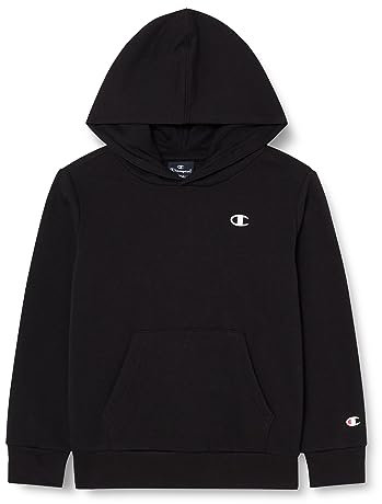 Champion Legacy Legacy Basics B - Ultralight Powerblend Fleece Felpa con Cappuccio, Nero, 13-14 Anni Bambino FW23