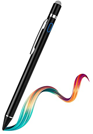 Stylus Pen for Lenovo Tab P11/P12 - Evach High-Precision Fine Tip Pencil with Magnetic Fabric Cap 2 in 1 Sensitive, Ideal for Writing and Drawing, Active Slim Pen for Lenovo Tab P11/P12,Black