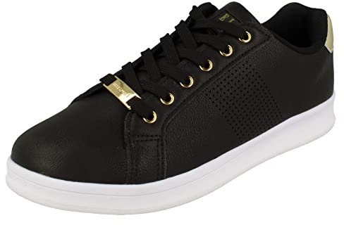 Elle Sport Damen Casual Sneaker F7236, Schwarz , 37 EU