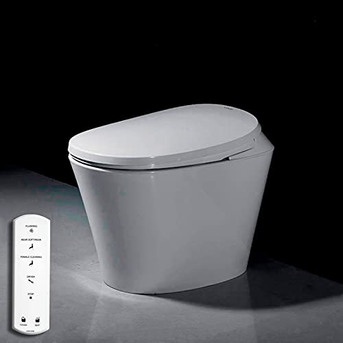 Inodoro Electrónico de Estilo Japonés Chiba | Limpieza con Chorro de Agua | Sin Tanque Integrado | Mando a distancia y app | Asiento Calefactable | Temperatura Agua Ajustable.