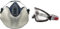 3M 400 Atemschutzmaske, Schutzvlies (10-er Pack) & 2890SA Vollsichtbrille, 2890er Serie, AF, UV, A, ohne Belüftungsschlitze (gasdicht), Klar