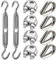 Leaum 10 Stück Spannschloss M8 Drahtspanner Set, mit Edelstahl Spannschloss M8, Drahtseilklemme 8mm Edelstahl und Drahtseil Kauschen 8mm für Gespannte Seil zu Verschärfen