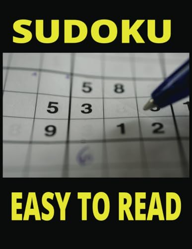 SUDOKU PUZZLE BOOK FOR ADULTS: EASY TO READ