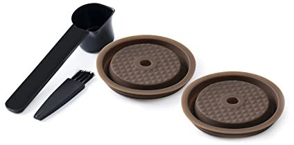 Correa Bouchon RéUtilisable 2 PièCes pour Capsules Vertuo et VertuoLine Silicone Rechargeable et Compatible
