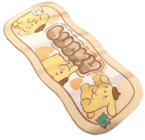 Roffatide Anime Pom Pom Purin Cartoon Niedlich Bereich Teppich - Unregelmäßig Flauschig Fuzzy Plüsch Matte Decke für Indoor Living Dining Room Home Decor 60x120cm
