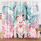 KIDSLOVE Anime Verdunkelungsvorhänge Anime Mädchen Blickdicht Vorhänge Cartoon Manga Japanisch Verdunkelungsvorhang Für Schlafzimmer Kinderzimmer (1,150x166cm(BxH)/ 75x166cmx2)