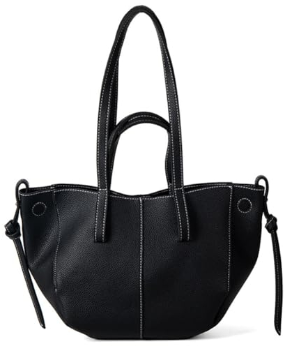 GSenhui Handtasche Klein Tote Bag Damen Weiche Leder Henkeltaschen Klein Tragetasche Damen Handbags Retro Schultertasche Braun Taschen für Reisen