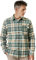 LAPASA Chemise Flanelle Homme 100% Coton Manches Longues Chemise de Bûcheron à Carreaux Douce & Confortable M138 Vert & Blanc M