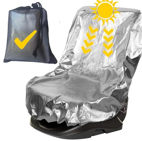 TailoKids® Funda Antitermica Silla Coche Bebe Universal - Parasol Coche Bebe Silla Universal Ajustable con Cordón – Parasol Protector Asiento Coche Silla Bebe con Bolsa para Guardar. Grupo 0,1,2 y 3