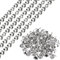 5 Pack Upholstery Tacks Strips, 1 Meter Glossy Decorative Nail Trims for Sofa Headboard Chair Furniture with 100Pcs Upholstery Nails (Silver)