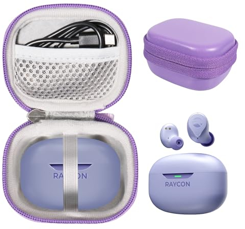 CaseSack Case for Raycon Everyday Earbuds (2024 Edition) - Bluetooth True Wireless in-Ear Buds, Raycon Fitness Bluetooth True Wireless Earbuds (Purple)
