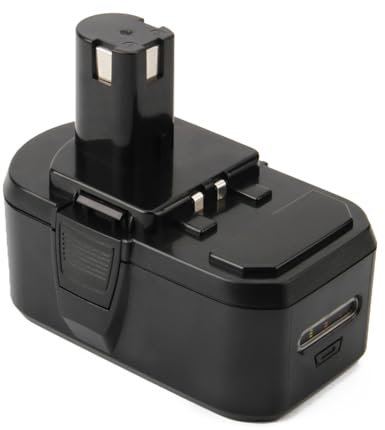 BURGARDEN 18V 5500mAh Batterie de Remplacement pour Ryobi RB18L50 RB18L40 RB18L25 BPL-1815 BPL-1820G BPL-18151 BPL1820 P102 P103 P104 P105 P107 P108