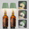 Aipsun Pack 2 lampade da tavolo LED a batteria, lampade bottiglia dimmerabili, verde, 2700K-6000K 3w, lampade bottiglia wireless IP54, lampade bottiglia in alluminio per giardini, bar e ristoranti