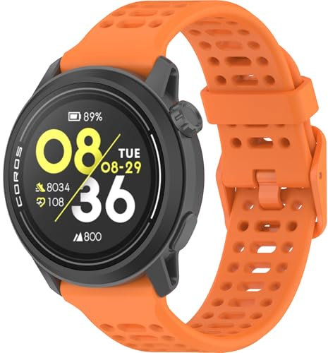 Harikiri Deportiva Silicona Correas 20-22mm Compatible con COROS PACE 3/2, APEX 2 Pro/46mm/42mm Para Hombres y Mujeres