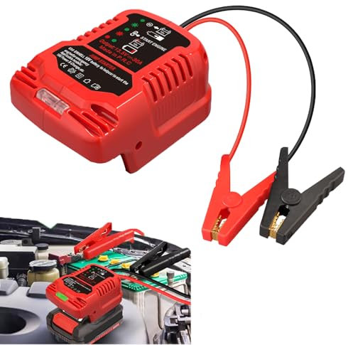 Car Jump Starters Adapter for Einhell 18V,Heavy Duty Automotive Booster Cables, with 11AWG Jump kit Cable for Jump Starting Car Using Tool Battery