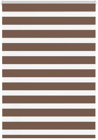 vidaXL Doppelrollo Braun 100x150 cm Stoffbreite 95,9 cm Polyester