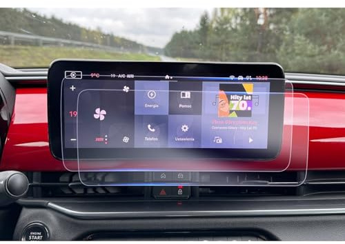 GAFAT [2 Stück] Kompatibel mit Neu Fiat 600/ 600e 2024 2025 2026 10,25 Zoll Navigation Schutzfolie, Kompatibel mit Fiat 600e 10,25 Uconnect Nano Displayschutzfolie, 6H Anti-Kratzen