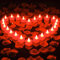 NEW-YIJUNSHUN 1000pcs Artificial Rose Petal with 24pcs Romantic Heart LED Candle Kit - Romantic Decorations, Candles and Petals Set for Romantic Night Valentine's Day Anniversary Wedding Table Decor