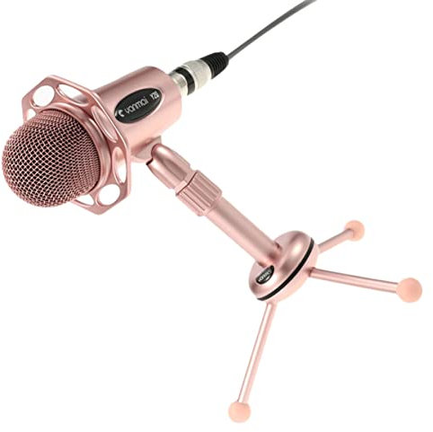 Tofficu Karaoke Microphone Set Lightweight Desktop Mic for Streaming and Voice Chat