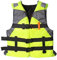 LIXQQS Giubbotto di Salvataggio per Adulti e Bambini: 150N Aiuto al Galleggiamento con Fischietto e Cinghie Kayak SUP Nuoto Barca(Green1,XL)