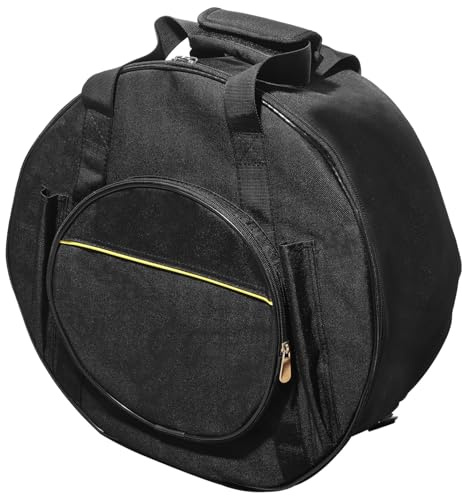 14 Zoll Snare Drum Koffer mit Doppeltragegriff und Rucksackfunktion | Polyester, Glatte Reißverschlüsse Verstärkte Schnallen, und Schwarz Ausführung mit Außentasche