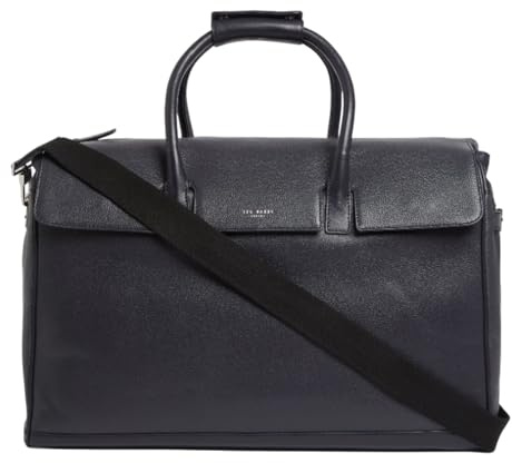 Ted Baker Leder Umhängetasche Reisetasche Caviar Weekend Bag Dk - Navy dunkelblau