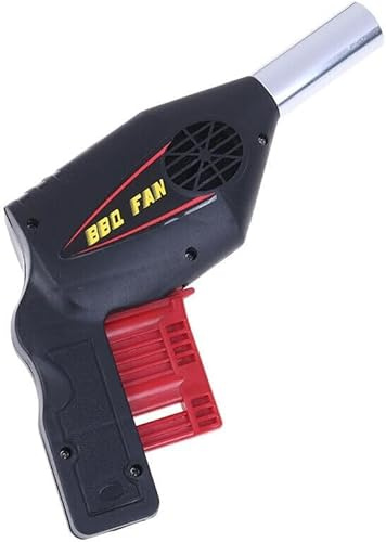 MSQUARE BBQ Flame Grill Fan, Barbecue Blower, Portable Air Blower, Durable Construction, Lightweight, Easy Grip Handle, Ideal for Charcoal BBQ Grill, Picnic & Camping